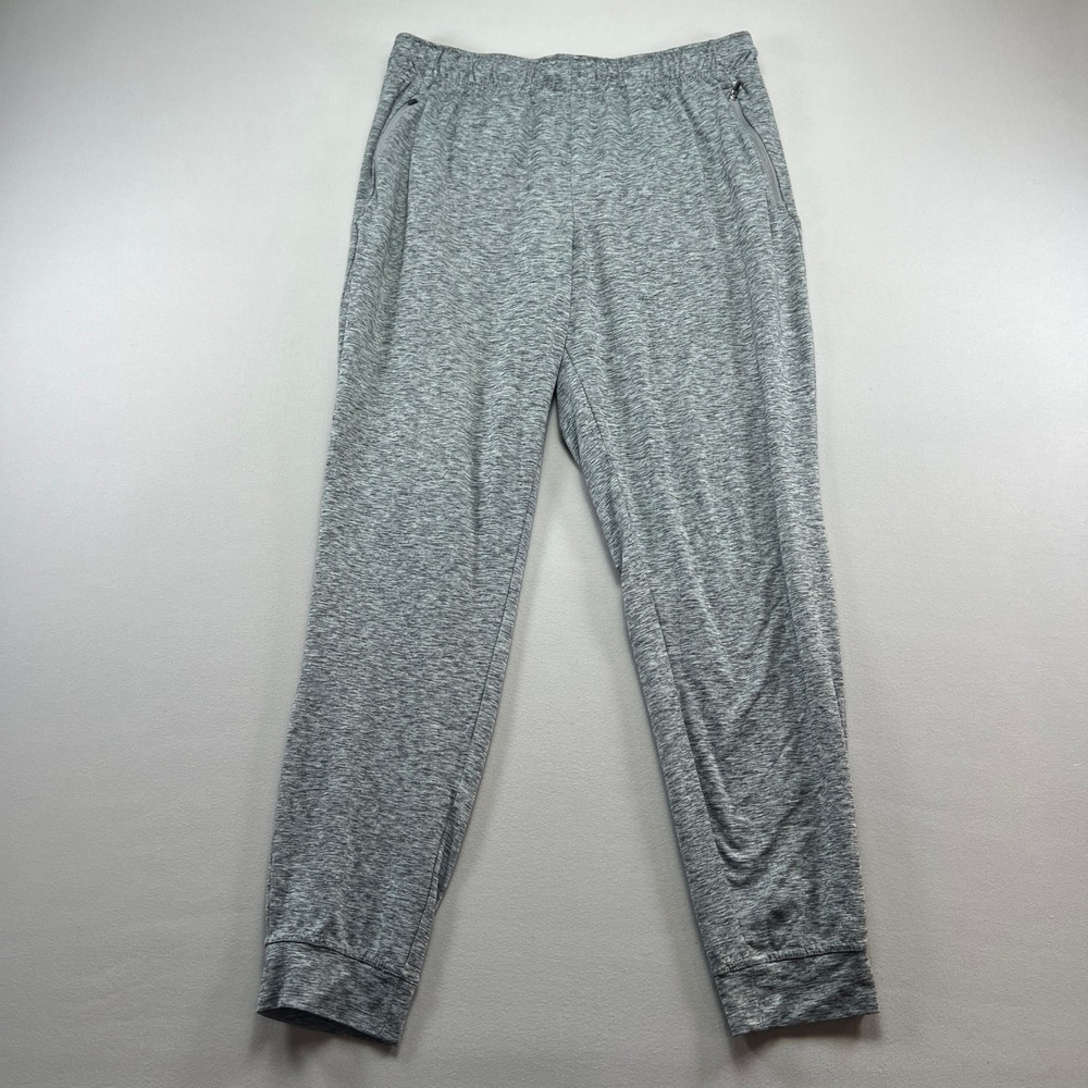Glacier Performance Jogger Pants Men Large Heathered Gray Stretch Athleisure Gym